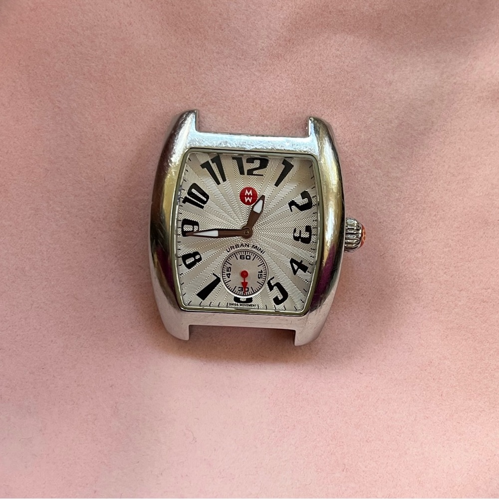 Michele watch face. Stainless steel